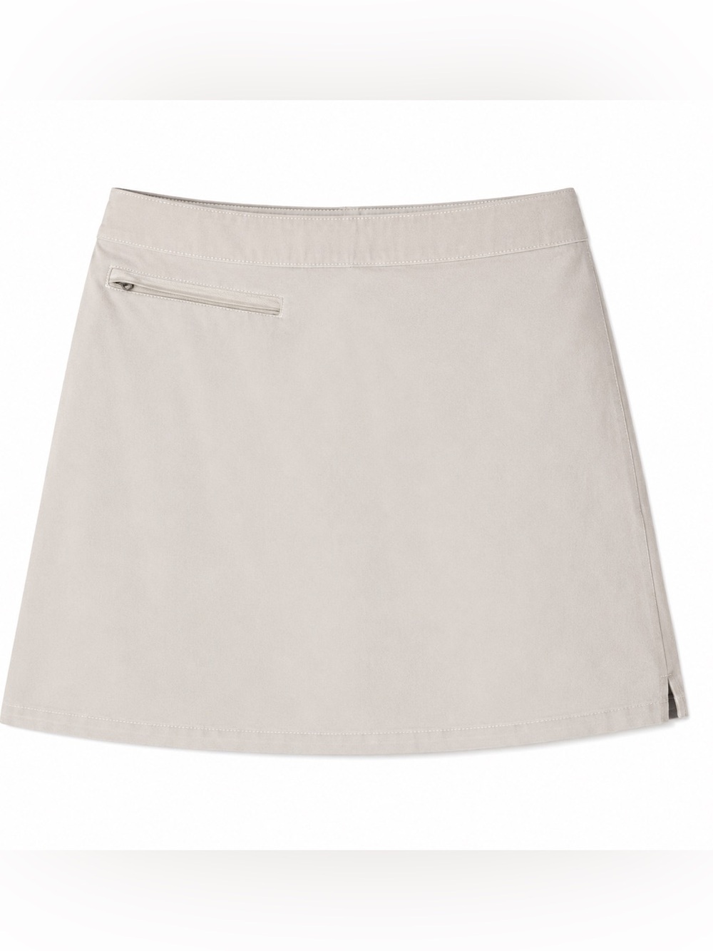 Patagonia Duway Mini Skort Skirt Shorts Size 4 Fog Beige Hiking Golf Travel Y2K
